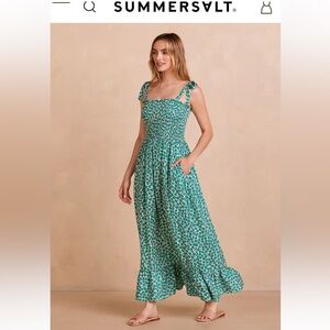 Summersalt The Silky Luxe Smocked Maxi Dress